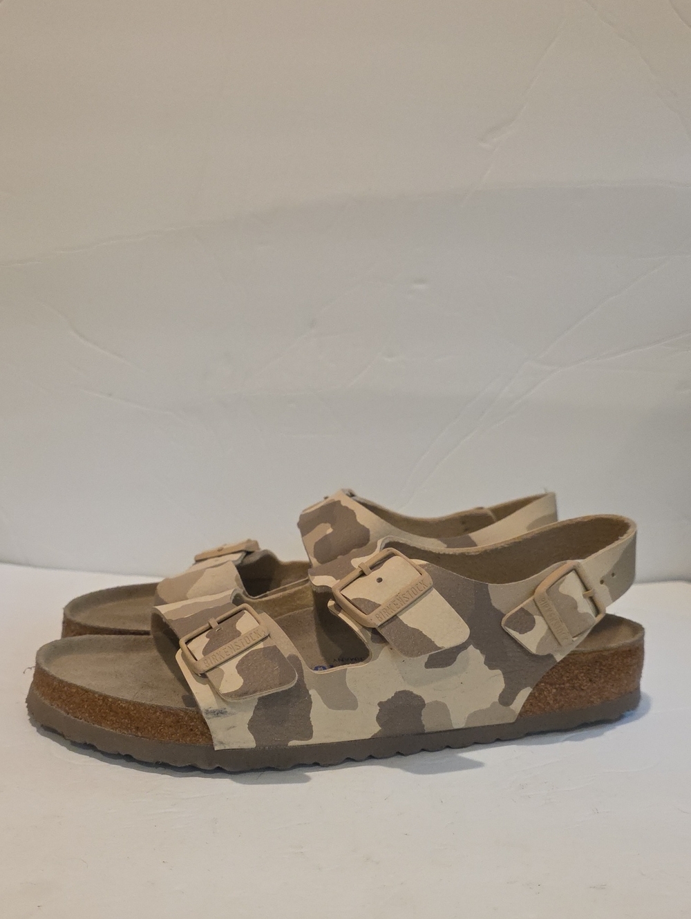Birkenstock Mens Size 44 M11 285 Made In Germany Arizona Sandal in Beige Camo
